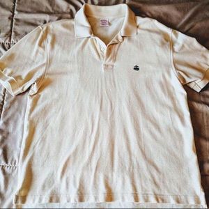 Brooks Brothers pale yellow men’s polo